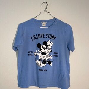 Womens Disney Zara Mickey Mouse & Minnie Mouse Top